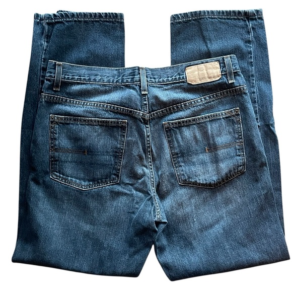 Calvin Klein Relaxed Straight Medium Dark Wash Jeans 34 x 32 - Picture 6 of 9